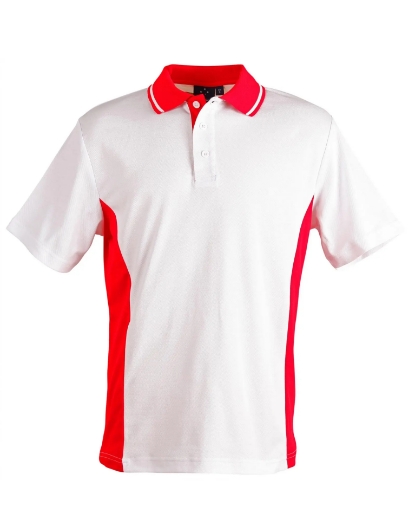 Picture of Winning Spirit, Mens TrueDry Contrast S/S Polo